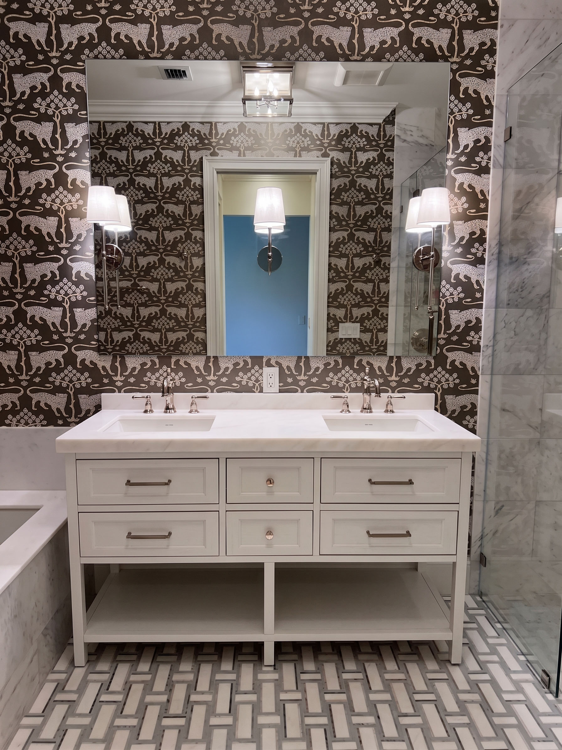 Custom bathroom vanity and cabinetry project 1