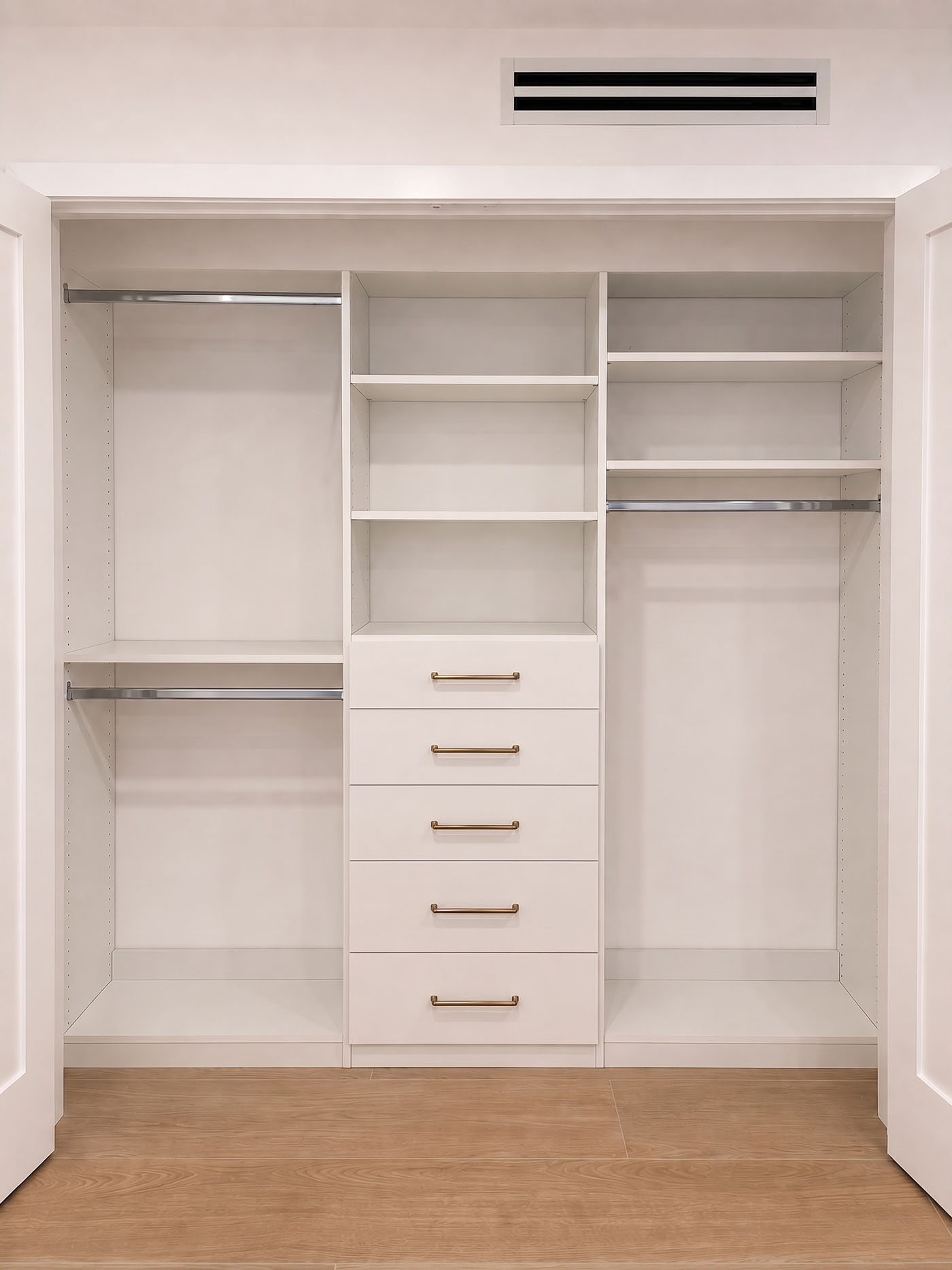 Tailored closet organization system