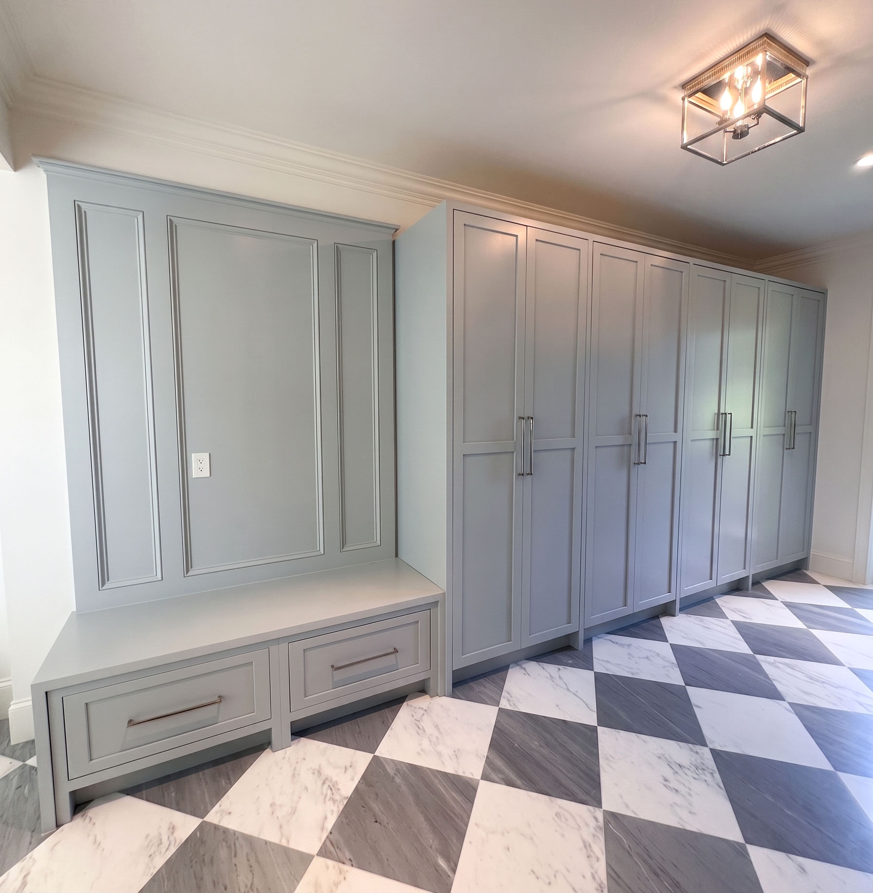 Custom built-in storage and millwork